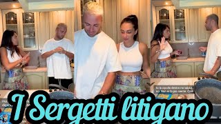 SERGIO D'OTTAVI e GRETA ROSSETTI: litigio in cucina mentre preparano la pasta 😅😅