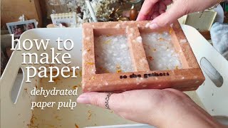 making paper from 100% pure pulp • pure vs. recycled pulp [papermaking tutorial]