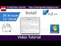 How to install SQLite DB Browser on Windows 7 and sample php script to get data byAO