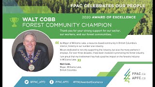 2020 Forest Community Champion | Mayor Walt Cobb