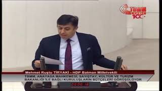 Batman Milletvekilimiz Mehmet Tiryaki, TBMM'de Sayıştay Bütçesi üzerine konuşuyor. - CANLI