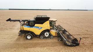 New Holland CR9.90 makes wet barley it’s bitch