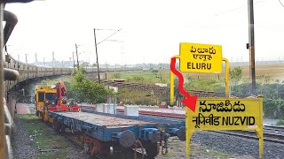 On Board Train Journey || #ELURU {TO} #NUZVIDU || #Ratnachal Sf_express || Indian Railways