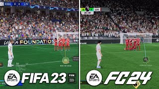 EA FC 24 vs FIFA 23 - NEW PS5 GAMEPLAY DETAILS!