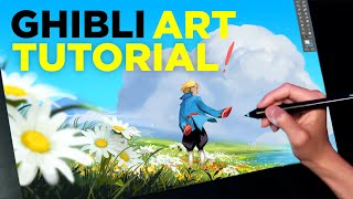 How to Paint a Ghibli Inspired Environment (Digital Art Tutorial)!