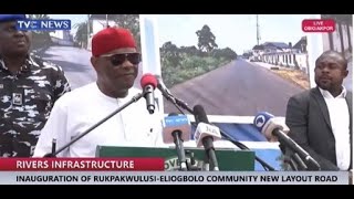 What Gov. Wike Said At The Inauguration of  Rukpokwu-Rumuapu -- Izo - Ogbodo- Igwuruta Link Road