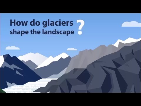 How do glaciers affect rocks?