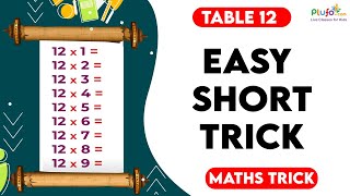 Table 12 - Easy short trick to remember #math #trick #table #fast #short