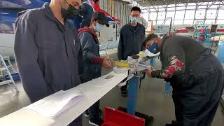 Bell 206 Main Rotor, blade alignment and static balancing.