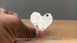 Turn TRASH Into a BEAUTIFUL Valentines Heart!