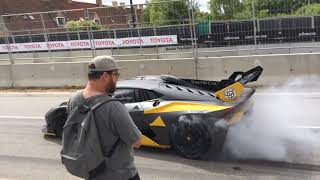 LAMBORGHINI HURACÁN SUPER TROFEO EVO! Burnout and Sound!