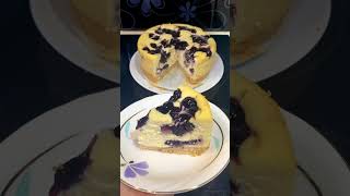 บลูเบอร์รี่ชีสเค้ก Blueberry Swirl Cheesecake’s homemade บูลเบอร์รี่ชีสเค้ก แบบอบ  สูตรทำเองอร่อย