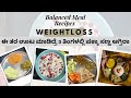 How I plan Balanced Meal for day for my Weightloss Journey ! Weightloss food recipes #balanceddiet