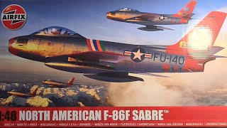 Unboxing review of the Airfix 1/48 North American F-86F Sabre.