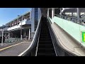 小田急線 登戸駅周辺の風景2周目【4k60fps】2024年11月27日 noborito station odakyu line