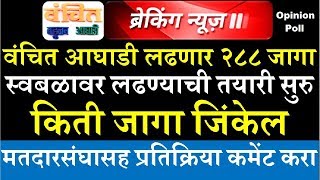 वंचितची २८८ जागांची तयारी Vidhan Sabha Election in Maharashtra | Vanchit Bahujan Aghadi Latest