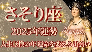 【さそり座】2025年運勢　人生転換の年💪運命を変える出会い🌈幸運の鍵は、新しい学びを取り入れること【蠍座 ２０２５年】【年間保存版】タロットリーディング