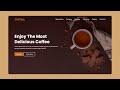 Create a Responsive Coffee Website in HTML CSS & JavaScript
