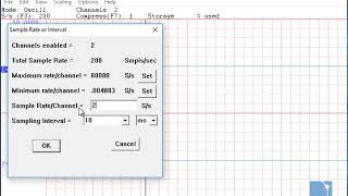 Setting the Sample Rate with a DI-4108