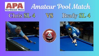 Live APA Match on 1/27 Chris SL4 vs Brady Clune SL4 (Race To 3)