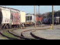 bnsf 7455 leads csx f782 the beltline bridge