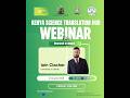 Research to Impact Webinar by Prof. Iaian Clacher