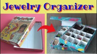 How to make jewelry box at home | DIY jewelry organizer with box