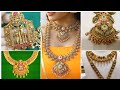 GRT Jewellery collection wedding collection/Temple design Antique long & short Necklace