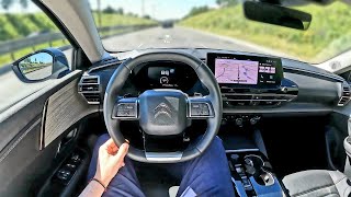 2022 Citroën C5X [ Shine 1.6l 180hp AT8 ] | POV Test Drive #3 (Smart Cruise control in action)