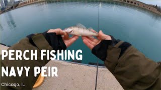 Chicago Perch fishing, Navy Pier.