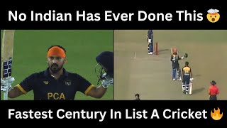 Anmolpreet Singh 35-Ball Century | Batting Highlights  | Fastest List A (One Day) Century By Indian