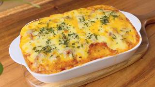 3 Potatoes! Cheese and Creamy Potatoes! Delicious Potato Recipe! Easy Dinner or Brunch!