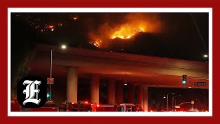 Los Angeles Hughes fire erupts to nearly 10,000 acres