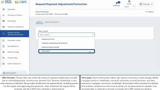 GACAPS Tutorial Video: Requesting Payment Adjustment/Corrections