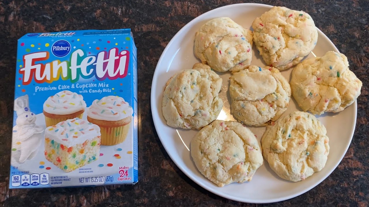 Funfetti Cake Mix Cookies Youtube