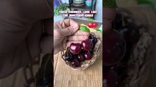 These cherries from Chile look like the whatsapp emoji 🍒 what do you think ? Made a fruit salad