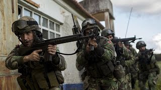 Portuguese Marines Corps (Corpo de Fuzileiros Navais) \u0026 US Marines Assault on Enemy Compound