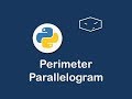 perimeter of parallelogram in python 😀