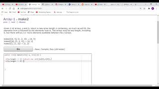 CodingBat - array1 - make2