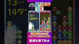 15連鎖打たれたけど14ダブ11.5万点で返す!【ぷよぷよeスポーツ】#shorts