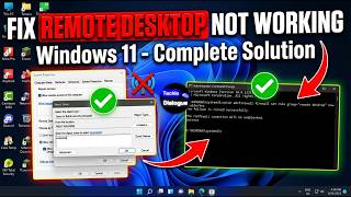 Enable & Fix Remote Desktop on Windows 11 | Complete Setup Tutorial