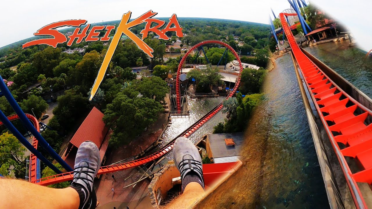 SheiKra Drop Coaster POV Front Row GoPro Hero9 Max Lens Mod 2.7K 60FPS ...