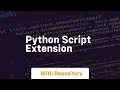 python script extension