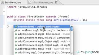 Learn Java Tutorial 1 30 GUI Graphical User Interface JFrame