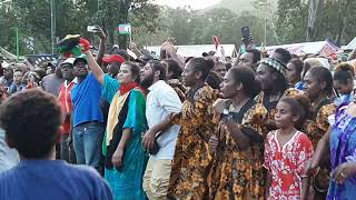 DANSE DE CLOTURE DU 41eme ANNIVERSAIRE DU VANUATU - PARC FAYARD.