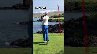 マウナケアゴルフコース3番272YPar3海越え #shorts #golf #overoceanshot