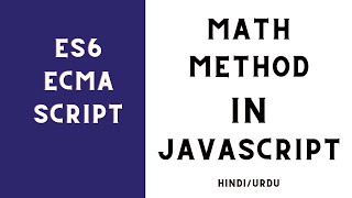 JavaScript Math Methods Tutorial in Hindi / Urdu