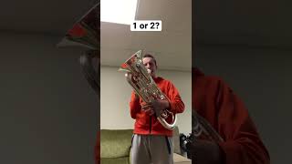 Can you tell which trilling technique is correct? #music #brass #euphonium