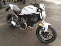 2020 Ducati Monster 797 in Star White. Walkaround with engine sound. For Sale.