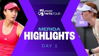 Kicking off Day 1 in Merida with Avanesyan, Bouzas Maneiro, \u0026 Joint | WTA Match Highlights